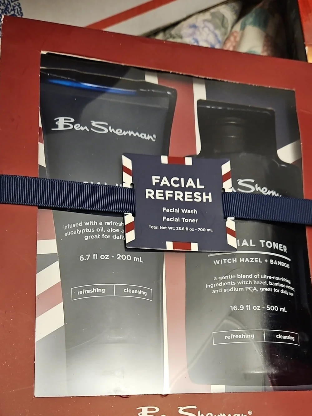 Ben Sherman Facial Refresh Set - Black & Red Packaging